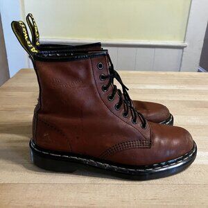 Dr. Martens Womens Vintage 90s Made in England 1460 Boots Size 8 US Brown FA GDD